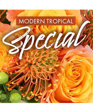 Modern Tropical Special Designer's Choice in Brenham, TX | Sunny Day Blossoms Design Studio