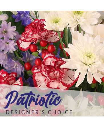 Patriotic Arrangement Designer's Choice in Brenham, TX | Sunny Day Blossoms Design Studio
