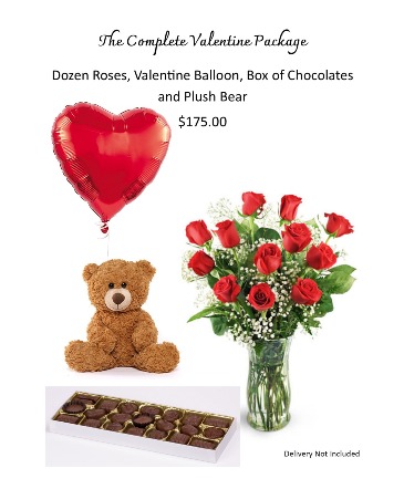 The Complete Valentine Package Valentine  in Brenham, TX | Sunny Day Blossoms Design Studio